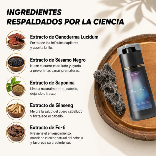 Instant Dye Shampoo - Cubre tus canas en 10 minutos